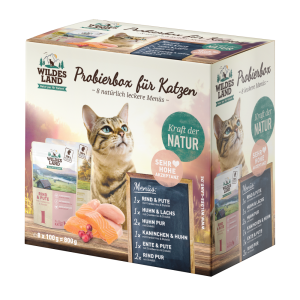 Wildes Land - Feline Adult de 8 Bo&icirc;te de d&eacute;gustation Sachet