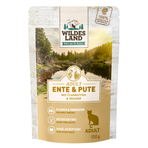 Wildes Land - Feline Adult Canard & Dinde avec canneberge Sachet
