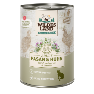 Wildes Land - Feline Adult Faisan & Poulet avec canneberge Bo&icirc;te