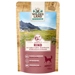Wildes Land - Canine Adult B&oelig;uf avec patate douce Sachet
