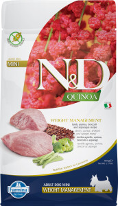 Farmina - N&D Quinoa Canine Adult Weight Management Mini Lamm & Brokkoli