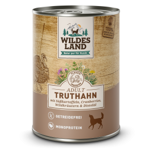 Wildes Land - Canine Adult Dinde avec pommes de terre et huile de carthame Bo&icirc;te